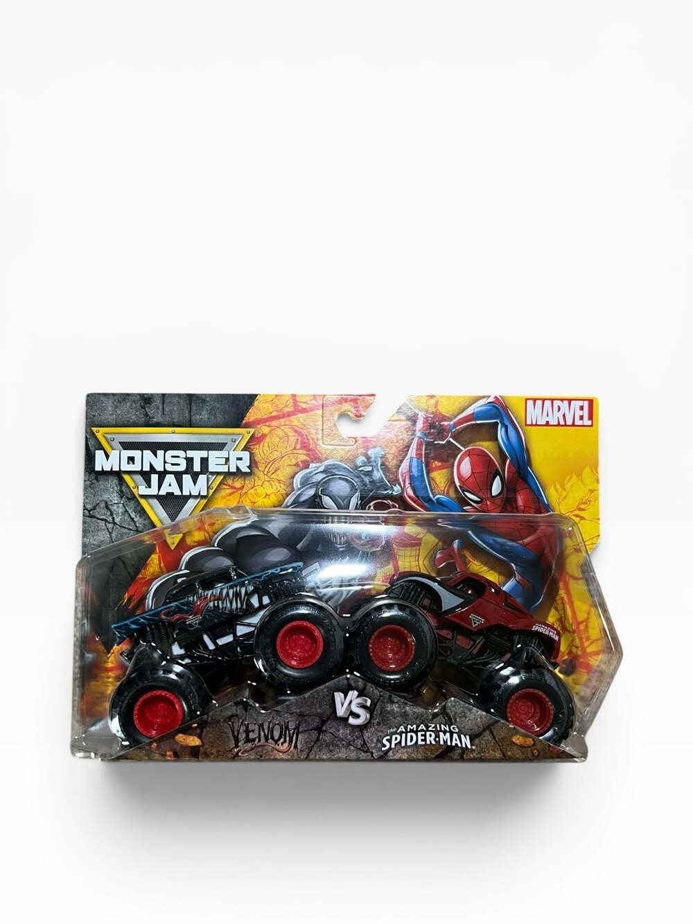 Monster Jam Marvel Venom vs The Amazing Spider-Man 1:64 Scale Die-Cast Truck 2-P